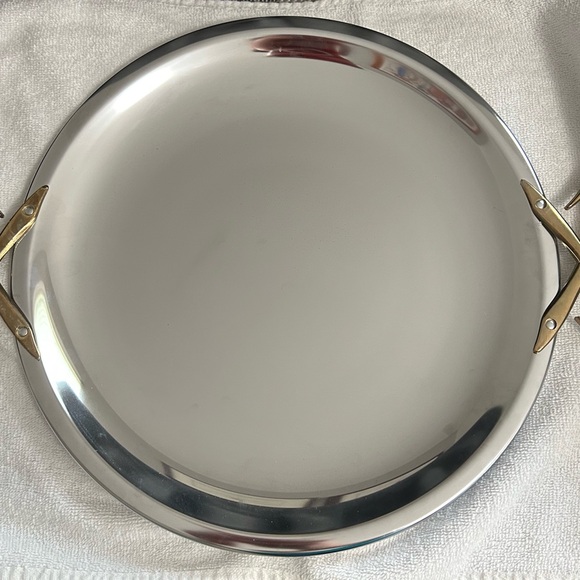 Kromex Other - Kromex serving tray silver round used, See pics